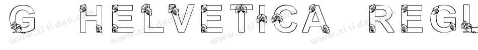 7G helvetica regulaR字体转换